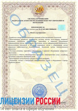Образец сертификата соответствия (приложение) Рудня Сертификат ISO 27001